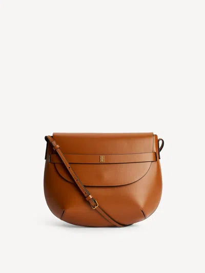 By Malene Birger Maellon Leather Shoulder Bag In Brown