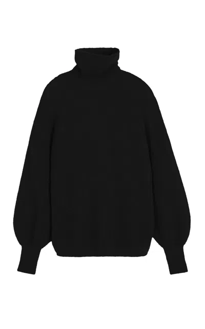 By Malene Birger Magoo Mohair-wool Turtleneck Sweater In Black