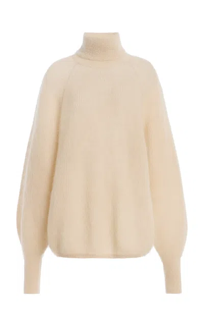 By Malene Birger Magoo Mohair-wool Turtleneck Sweater In Yellow