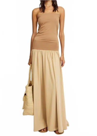 By Malene Birger Marciella Maxi Dress In Cornstalk In Neutral