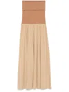By Malene Birger Strapless Marciella Maxi Dress In Neutrals
