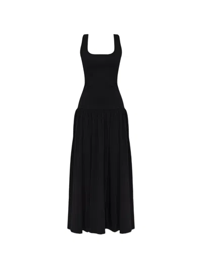 By Malene Birger Marcielle Scoop-neck Gathered Maxi Dress In Black