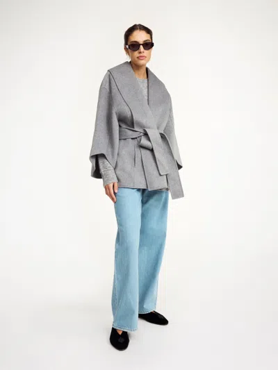 By Malene Birger Margith Wool Jacket In Grey Melange