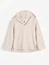 By Malene Birger Marguerite Hooded Wool Sweater In Neutral