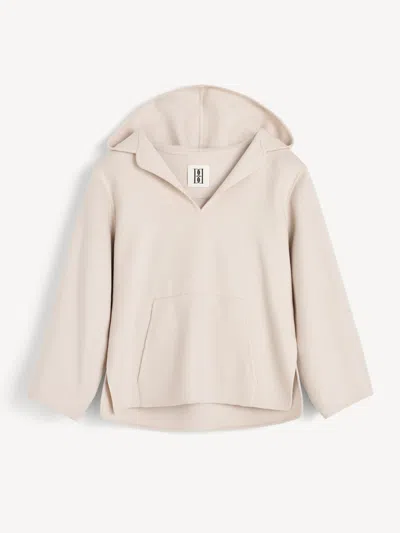 By Malene Birger Marguerite Hooded Wool Sweater In Neutral