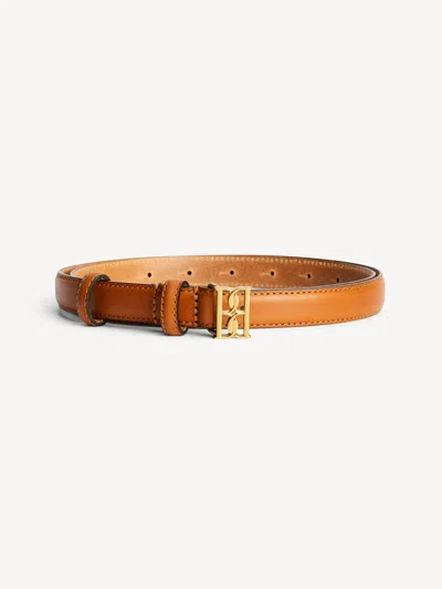 By Malene Birger Marlos Leather Belt In Brown