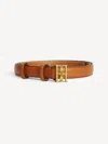 By Malene Birger Marlos Leather Belt In Toasted Coconut
