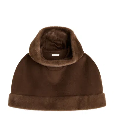 By Malene Birger Marta Wool Cape In Brown