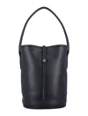 By Malene Birger Maryllon Grainy Leather Bucket Bag In Black