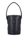 By Malene Birger Marylle Small Grainy Leather Bucket Bag In Black