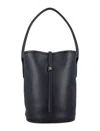 By Malene Birger Maryllon Grainy Leather Bucket Bag In Black