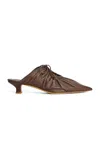 By Malene Birger Masey Leather Mules In Brown