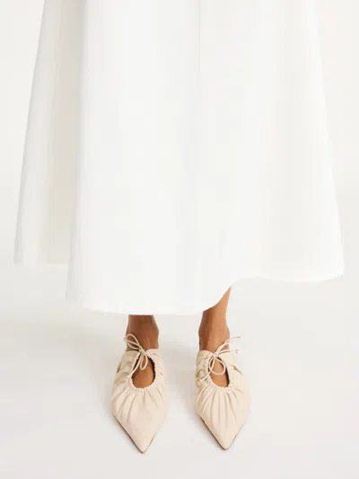By Malene Birger Masey Leather Mules In Lt. Sand