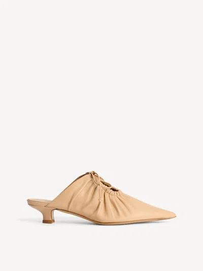 By Malene Birger Masey Leather Mules In Sand