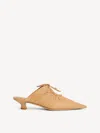 By Malene Birger Tan Masey Leather Mules In Sand Beige