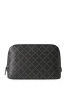 By Malene Birger Medium Bae Geometric-pattern Makeup Bag In Pink