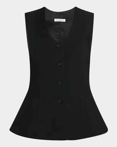 By Malene Birger Merlin Tailored Flare-hem Waistcoat