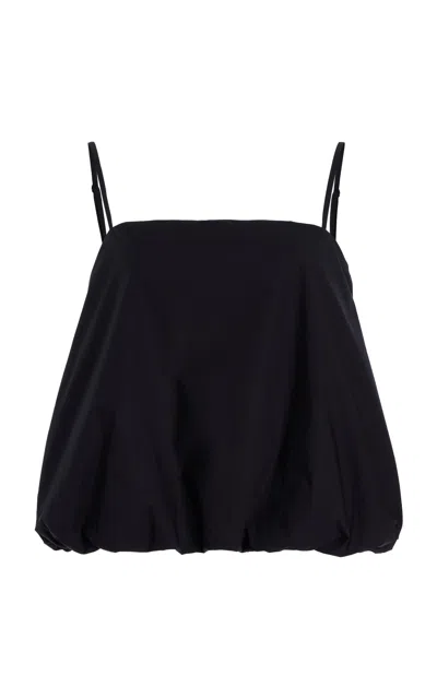 By Malene Birger Mia Organic Cotton Bubble Tank Top In Black