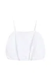 By Malene Birger Mia Organic Cotton Bubble Tank Top In White
