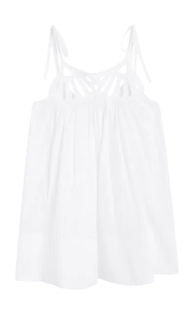 By Malene Birger Mica Cotton Mini Dress In White