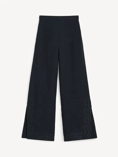 By Malene Birger Michelle Linen Trousers In Black