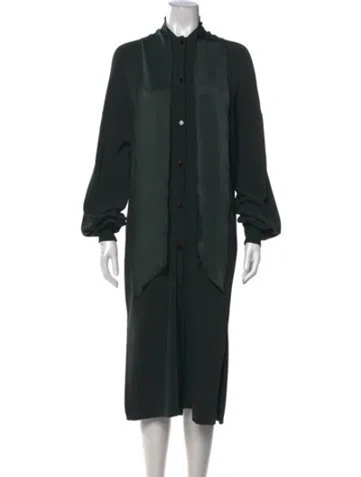 Pre-owned By Malene Birger Midi Length Dress In Green