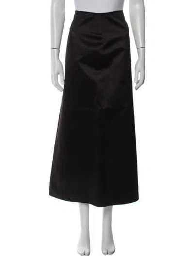 Pre-owned By Malene Birger Midi Length Skirt In Black