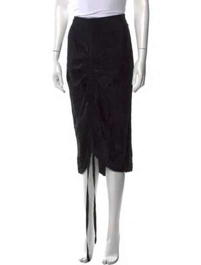 Pre-owned By Malene Birger Midi Length Skirt In Black