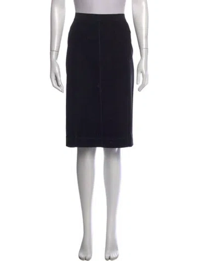Pre-owned By Malene Birger Midi Length Skirt In Black
