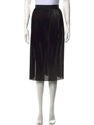 Pre-owned By Malene Birger Midi Length Skirt In Black/brown/metallic