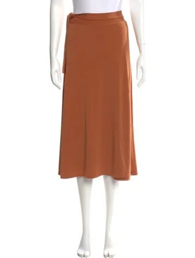 Pre-owned By Malene Birger Midi Length Skirt In Brown