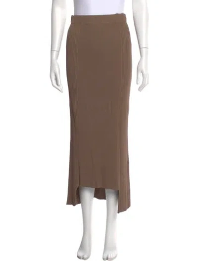 Pre-owned By Malene Birger Midi Length Skirt In Brown