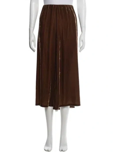 Pre-owned By Malene Birger Midi Length Skirt In Brown