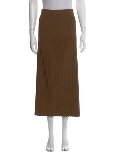 Pre-owned By Malene Birger Midi Length Skirt In Brown