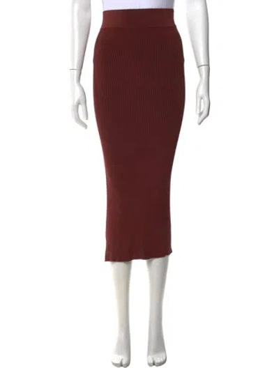 Pre-owned By Malene Birger Midi Length Skirt In Brown
