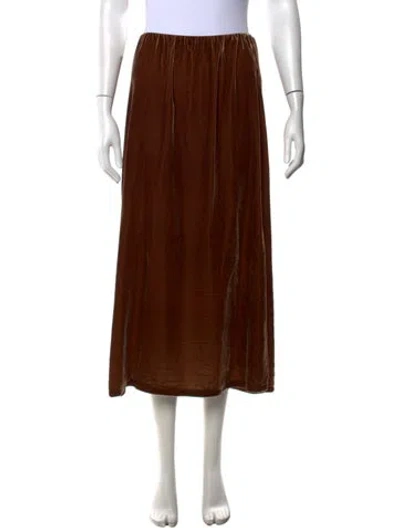 Pre-owned By Malene Birger Midi Length Skirt In Brown