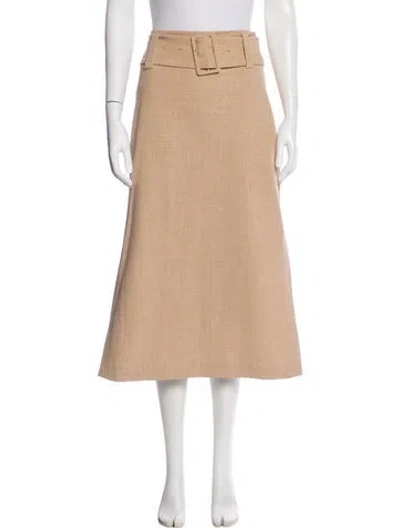 Pre-owned By Malene Birger Midi Length Skirt In Neutral