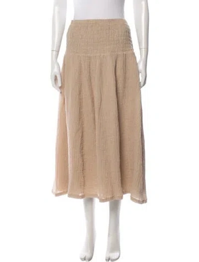 Pre-owned By Malene Birger Midi Length Skirt In Neutral
