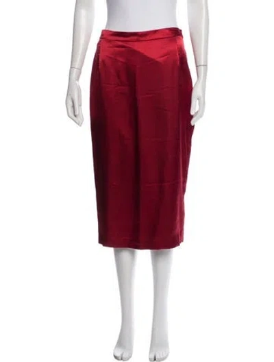 Pre-owned By Malene Birger Midi Length Skirt In Red