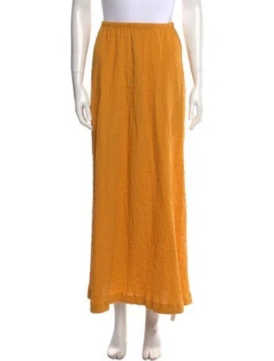 Pre-owned By Malene Birger Midi Length Skirt In Yellow