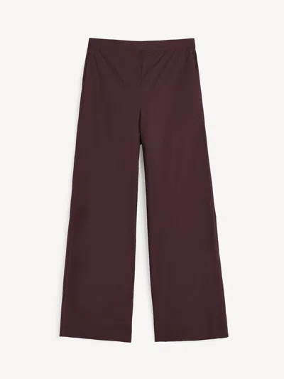 By Malene Birger Milena Organic Cotton Trousers In Purple