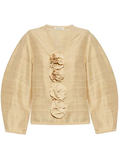 By Malene Birger Mineas Blouse In Neutrals