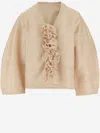 By Malene Birger Mineas Rosette-detailed Silk Top