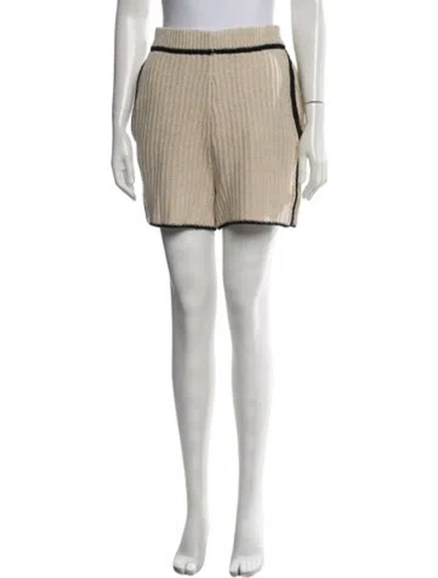 Pre-owned By Malene Birger Mini Shorts In Neutrals