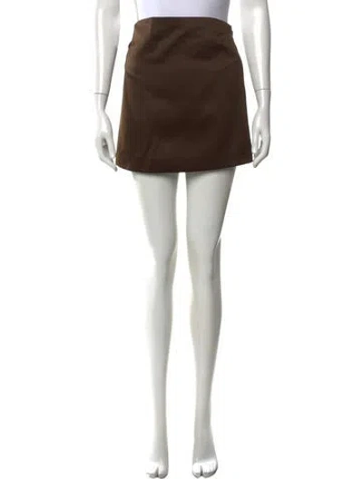 Pre-owned By Malene Birger Mini Skirt In Brown