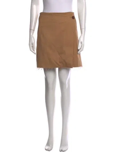 Pre-owned By Malene Birger Mini Skirt In Neutral