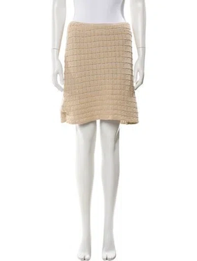 Pre-owned By Malene Birger Mini Skirt W/ Tags In Neutral