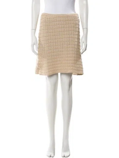 Pre-owned By Malene Birger Mini Skirt W/ Tags In Neutral