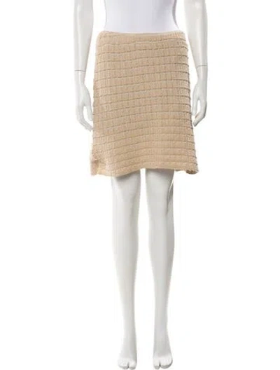 Pre-owned By Malene Birger Mini Skirt W/ Tags In Neutral