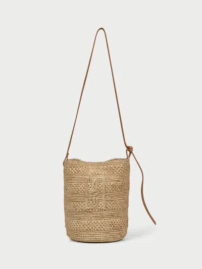 By Malene Birger Mirabellee Straw Bucket Bag In Brown